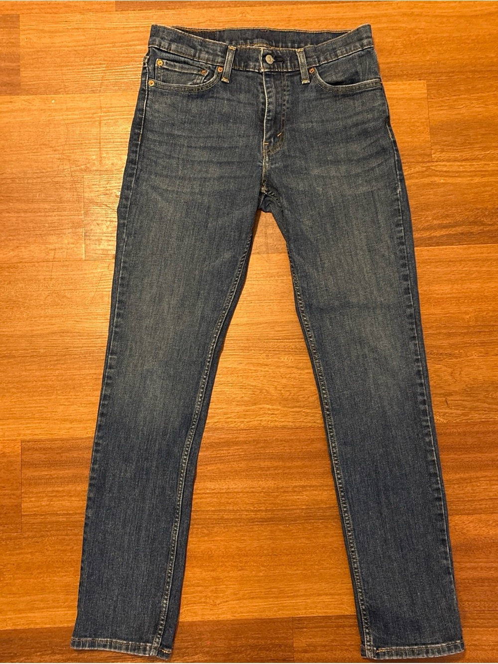 Levi's Straight Men's Jeans in Dark Blue Wash
